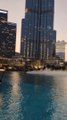 Dubai mall burj khalifa water dance fountain