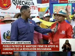 Jóvenes caraqueños demostraron su apoyo al candidato presidencial Nicolás Maduro