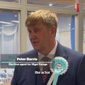 Nigel Farage's claim that the Reform UK official who made racist and homophobic comments was a 'paid Channel 4 actor' has been repeated by his election agent Peter Harris tonight in Clacton.
