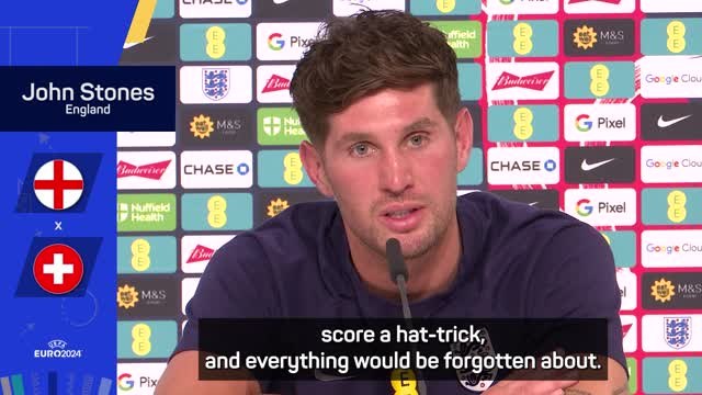 Stones backs 'frustrated' Foden to rediscover form ahead of Euros quarters