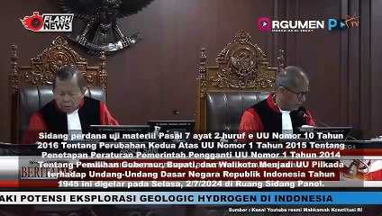 Mahkamah Konstitusi Gelar Sidang Uji Materiil UU Pilkada 2024
