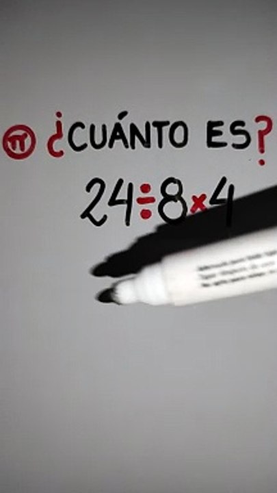 ¿Cuál es el resultado de 24÷8×3?