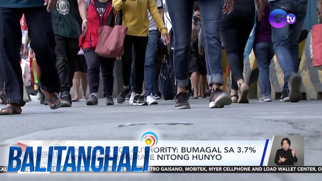 PHL Statistics Authority - Bumagal sa 3.7% ang inflation rate nitong Hunyo | Balitanghali