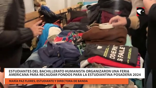 Estudiantes del Bachillerato Humanista organizaron una feria americana para recaudar fondos para la Estudiantina posadeña 2024