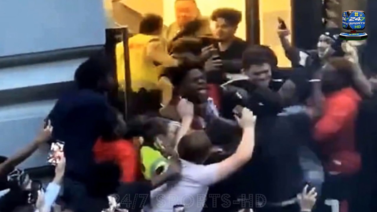 Shocking moment YouTube star IShowSpeed is attacked in Oslo by mob of fans who jumped on him, pulled out his hair and 'threw urine' at him as he vows never to return to Norway