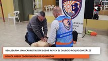 Realizaron una capacitación sobre RCP en el Colegio Roque González