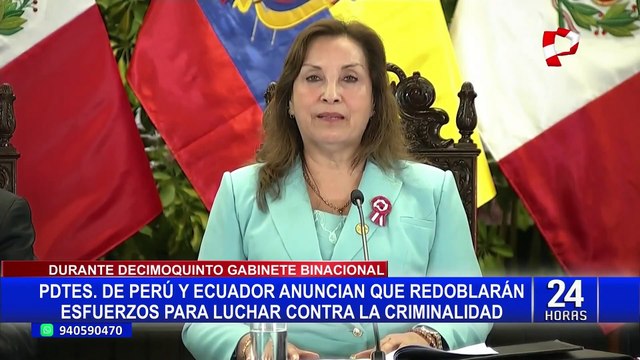 Dina Boluarte y Daniel Noboa acuerdan redoblar esfuerzos para enfrentar la delincuencia transnacional