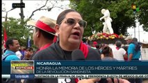 Nicaragua honra la memoria de los héroes y mártires de la revolución Sandinista