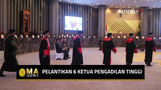 Momen Ketua MA RI Lantik 6 Ketua Pengadilan Tinggi - MA NEWS