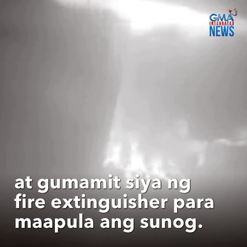 Nagsimula ng sunog sa kusina, bistado sa CCTV | GMA Integrated Newsfeed