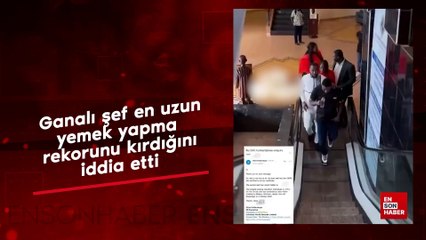 Ganalı şef en uzun yemek yapma rekorunu kırdığını iddia etti