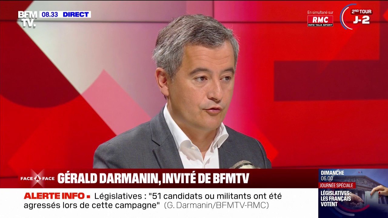 "Il faut redouter des débordements dimanche": Gérald Darmanin annonce que 30.000 policiers et gendarmes seront mobilisés