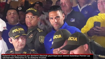 Ülkesine dönen Falcao'ya coşkulu karşılama!