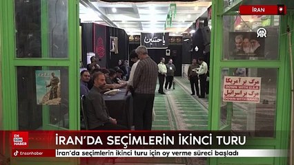 İran'da cumhurbaşkanı seçimlerinin ikinci turu için oy verme süreci başladı