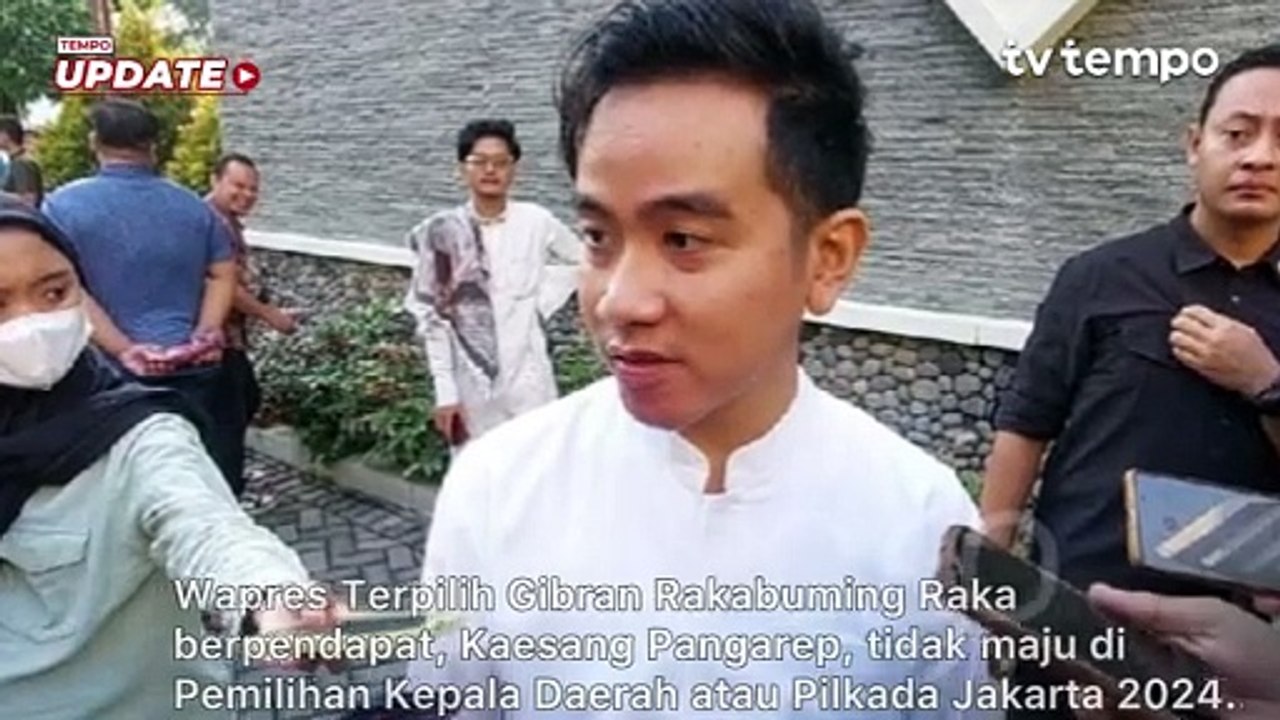 Gibran soal Peluang Kaesang Maju ke Pilkada DKI: Jangan di Jakarta Lah