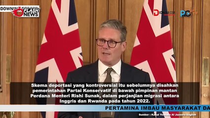 PM Inggris Keir Starmer Akan Hentikan Kebijakan Deportasi Imigran Gelap ke Rwanda