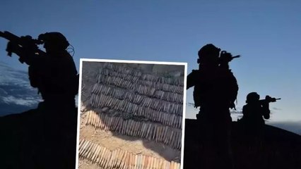 Irak’ın kuzeyindeki Hakurk bölgesinde 2 bin 300 adet Doçka mühimmatı ele geçirildi