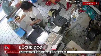 Sultangazi’de küçük çocuğa telefon çaldırdı