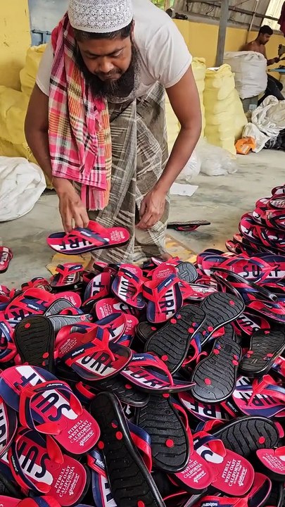 Amazing slippers manufacturing complete factory process