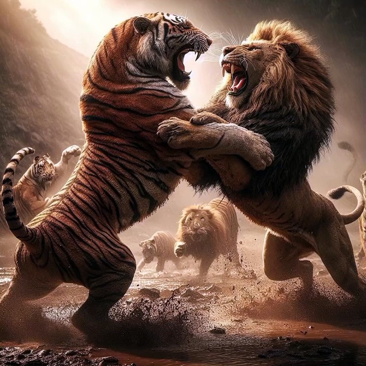 animals fight