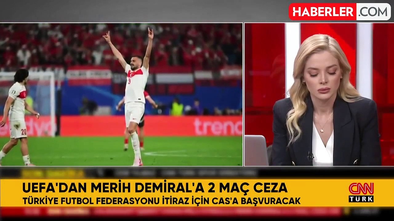 UEFA, Merih Demiral'a 2 maç ceza verdi! TFF itiraz için CAS'a gidiyor