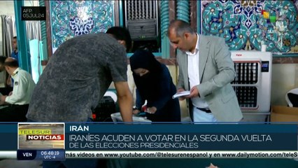 Iraníes salen a votar en la segunda vuelta de las elecciones presidenciales