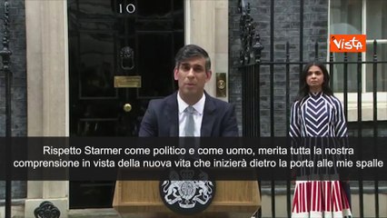 Sunak: "Rispetto Starmer come politico e come uomo"
