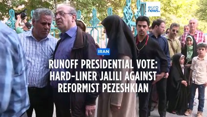 Iranians choose between hardliner and reformist in presidential election runoff