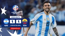 Argentina vs Ecuador ((4) 1-1 (2)) | Copa América 2024 | Cuartos de final