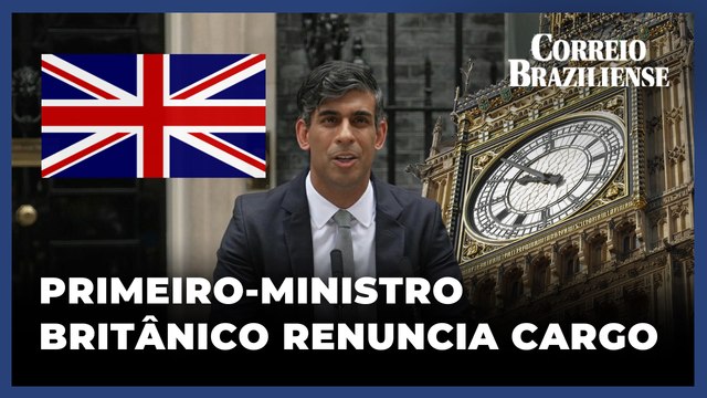RISHI SUNAK ADMITE DERROTA E RENUNCIA COMO LÍDER DO PARTIDO CONSERVADOR