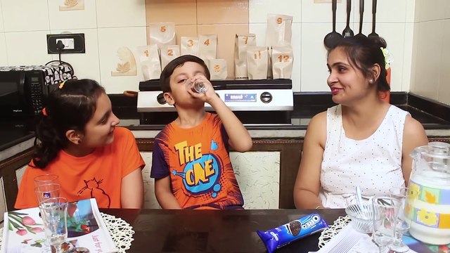MORAL STORY FOR KIDS - DOODH - MILK CHALLENGE - Fun Kids Bloopers Aayu and Pihu Show