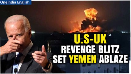 Video herunterladen: Biden Revenge Blitz On Houthis: U.S and UK Warplanes Bombard Houthis Controlled Yemen's Al-Hudayadah