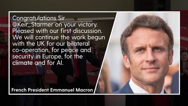 World leaders congratulate ‘friend’ Starmer on election victory