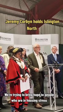 Jeremy Corbyn wins Islington North as Independent