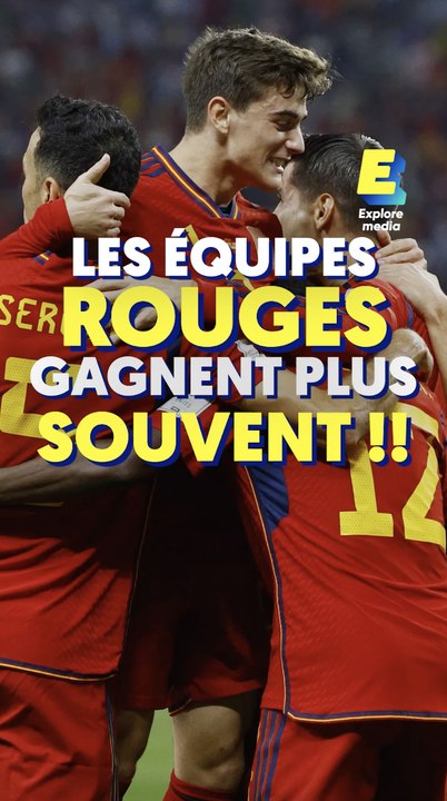 Les équipes rouges gagnent plus souvent