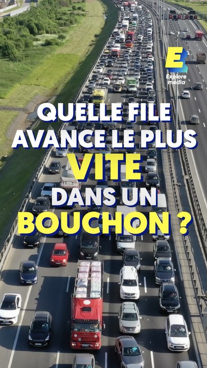 Quelle file avance le plus vite dans les bouchons ?