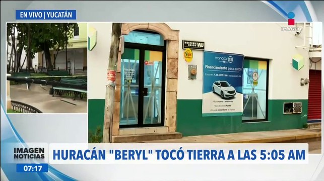 Huracán Beryl: Emiten alerta roja en todo el estado de Yucatán
