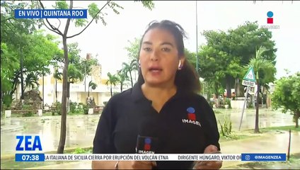 下载视频: Huracán Beryl: Se reportan árboles caídos y vientos en Tulum, Quintana Roo