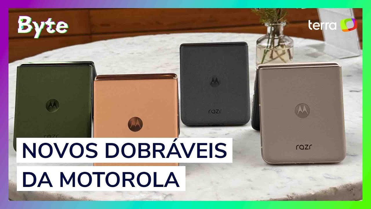 Novos dobráveis da Motorola terão mais tela, bateria e IA