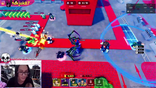 EPS 54. ROBLOX - GAMEPLAY - Anime Defenders [TOWER] - Mob City - Chapter 4 - COFI