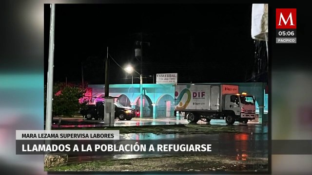Mara Lezama llama a la población a refugiarse tras llegada de 'Beryl' a Quintana Roo