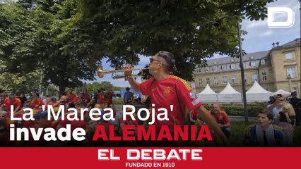 La 'Marea Roja' invade las calles de Stuttgart a pocas horas de los cuartos ante Alemania