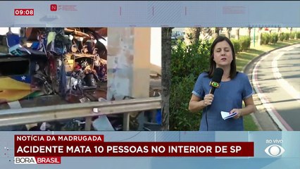 Acidente com ônibus de turismo deixa 10 pessoas mortas em Itapetininga (SP)