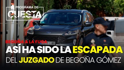 Download Video: Begoña a la fuga: así ha sido la escapada del juzgado de Begoña Gómez