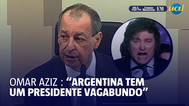Omar Aziz chama Milei de 'moleque' e 'bandido' no Senado por ataques a Lula