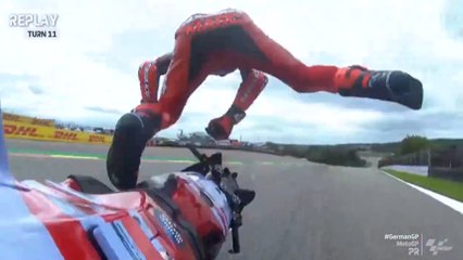 La caída de Márquez