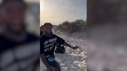 Tom Brady steals the show in July 4th beach game: NFL legend proves he's still got it!
