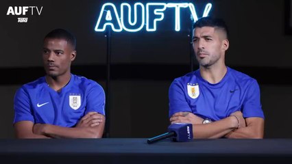 Conferencia de prensa de Luis Suárez y Nicolás de la Cruz