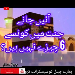 جنت میں کون سے 6چیزیں نہیں ہوں گے