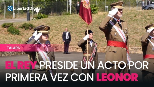 El Rey y la princesa Leonor presiden la entrega de despachos a sargentos en Talarn